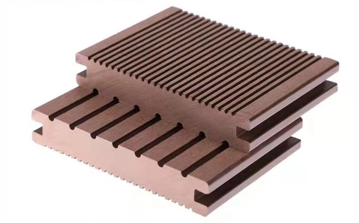 Custom Resistant 3d Embossed Wood Grain Terrassendiele Wpc Flooring